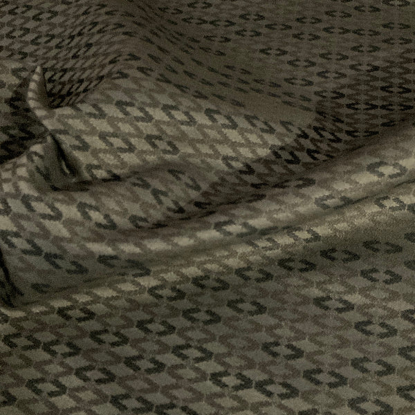 Maharam Oblique Mink Grey Modern Lattice Pattern Upholstery Fabric