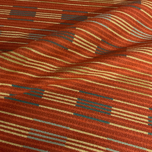 CF Stinson Kennebunk Summer Orange Upholstery Fabric