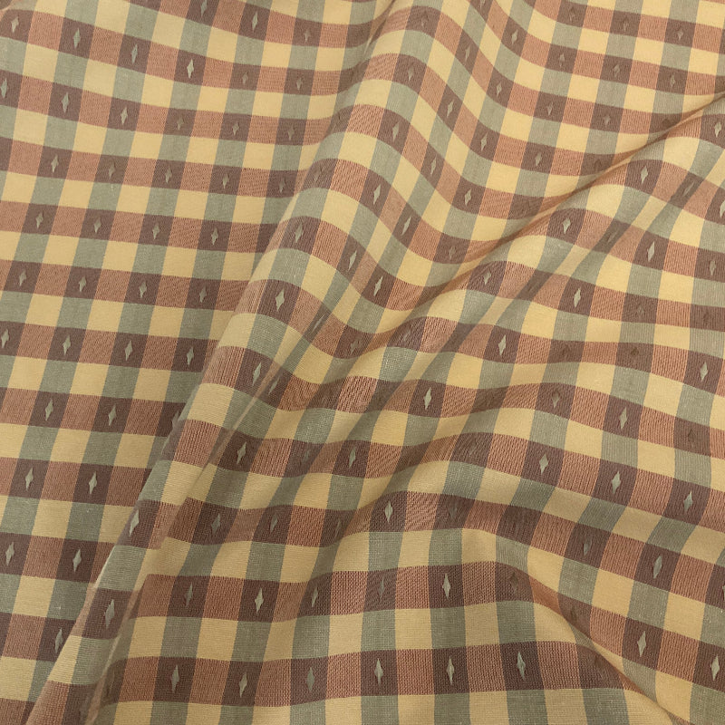 Poka Red Stripe Cotton Print Fabric