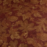 Regal Red Fall Leaves Upholstery Fabric