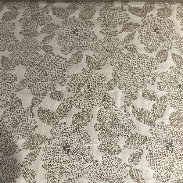 HBF Big Floral Grey on Lavender Upholstery Fabric