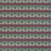 Remnant of Robert Allen Squared Up Clover Upholstery Fabric