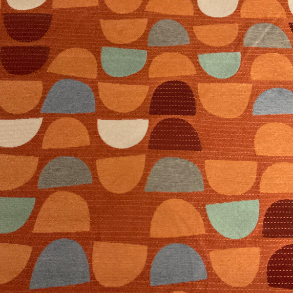 Pallas Round Ginger Orange Upholstery Fabric