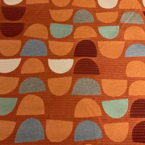 Pallas Round Ginger Orange Upholstery Fabric