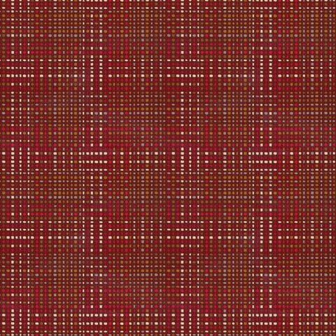 Pallas Tartan On Point Red Upholstery Fabric