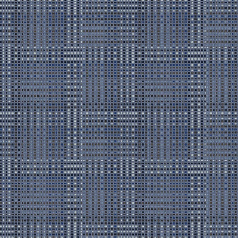 Pallas Tartan Minim Blue Upholstery Fabric