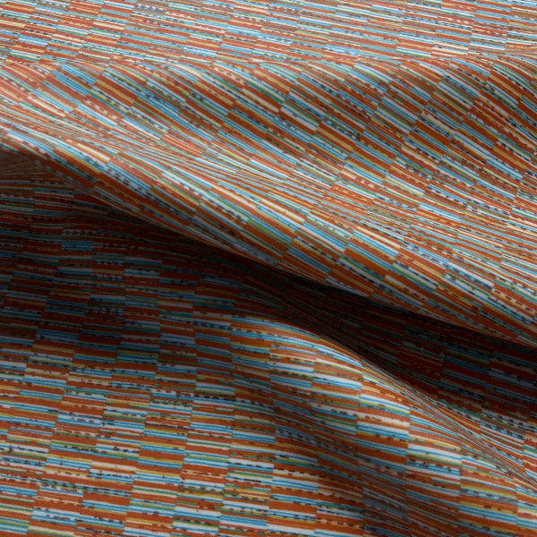 Momentum Silica Strata Vibrant Orange Upholstery Vinyl