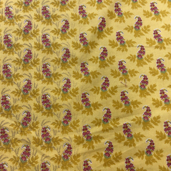 Waverly Lyon Yellow Cotton Print Fabric