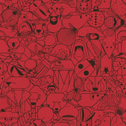 Designtex Beguiled by the Wild Scarlet Upholstery Vinyl