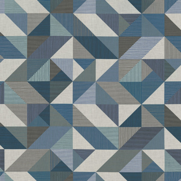 Remnant of Designtex Tangram Blueprint Upholstery Vinyl