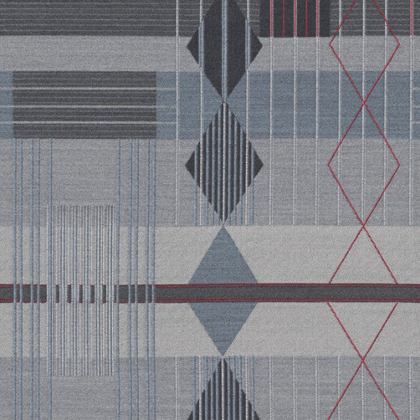 Remnant of Designtex Plexus Topaz Geometric Upholstery Fabric
