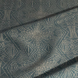 Designtex Starburst Dark Blue Green Upholstery Fabric