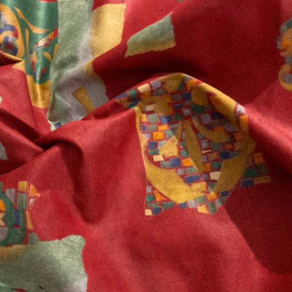 Carole Fabrics Vintage Mid Century Cotton Print Fabric