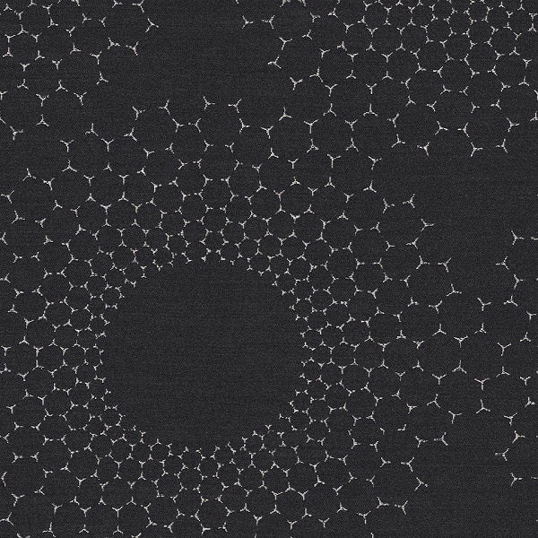 Designtex Sunburst Deep Space Black Upholstery Fabric