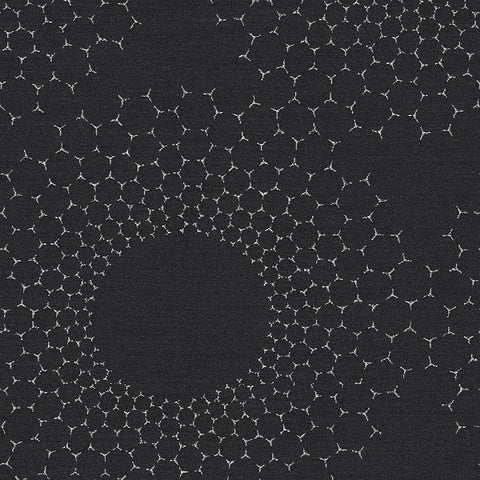 Designtex Sunburst Deep Space Black Upholstery Fabric