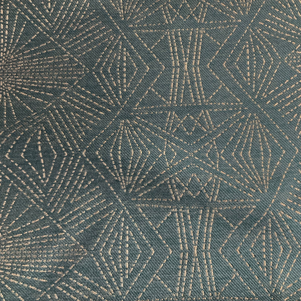 Designtex Starburst Dark Blue Green Upholstery Fabric