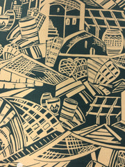 Block Print Metropolis Cotton Print Fabric