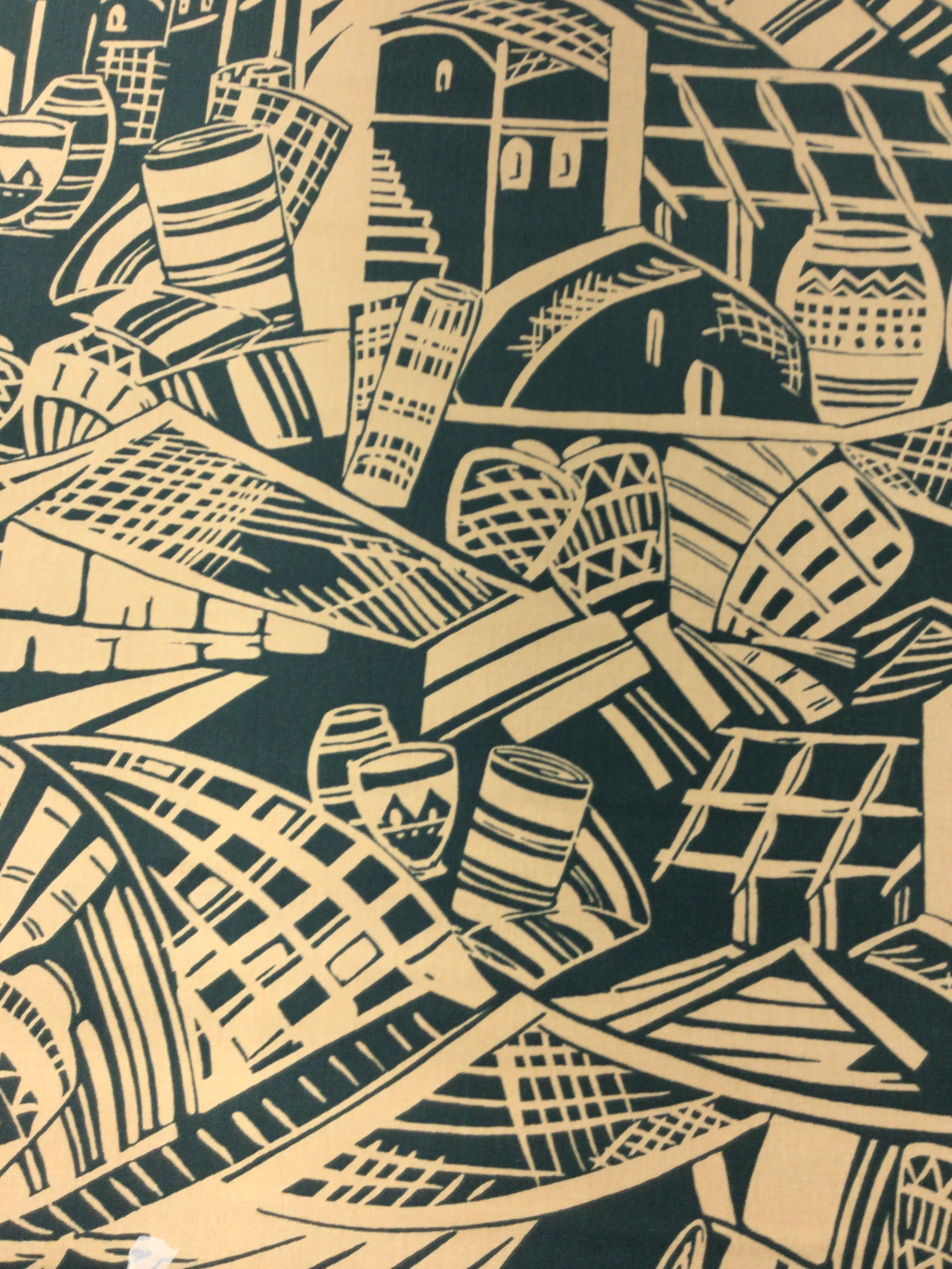 Block Print Metropolis Cotton Print Fabric