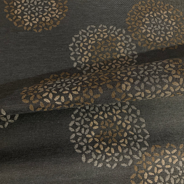 Arc-Com Brayer Flower Smoke Gray Upholstery Fabric