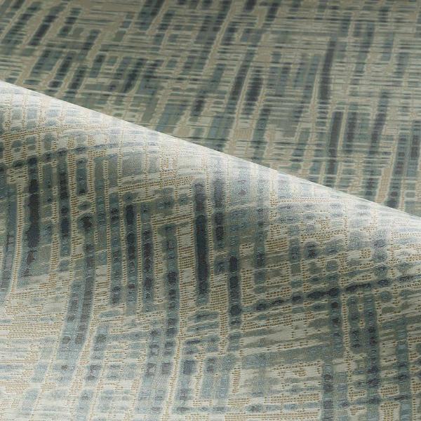 Designtex Hatchmark Water Blue Upholstery Fabric