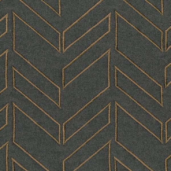 Brentano Arrow Pavement Gray Upholstery Fabric