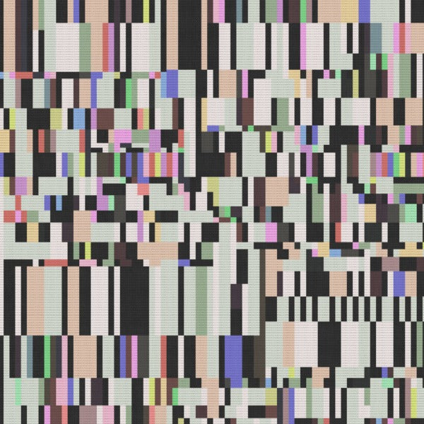 Remnant of Designtex Pixel Color Bar Upholstery Fabric