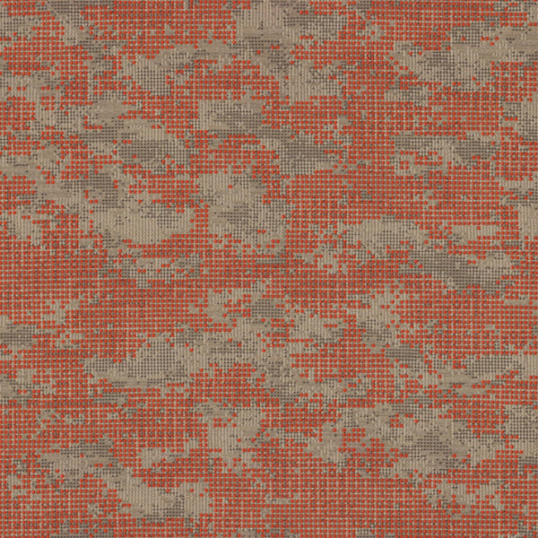 Remnant of Designtex Pixel Cloud Cardinal Upholstery Fabric