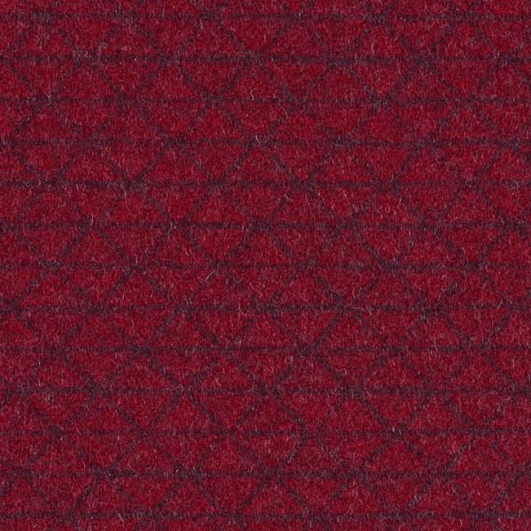 Remnant of Designtex Bixby Micro Burgundy Wool Upholstery Fabric