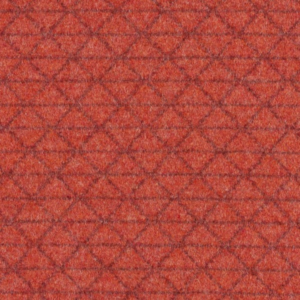 Remnant of Designtex Bixby Micro Tomato Wool Upholstery Fabric