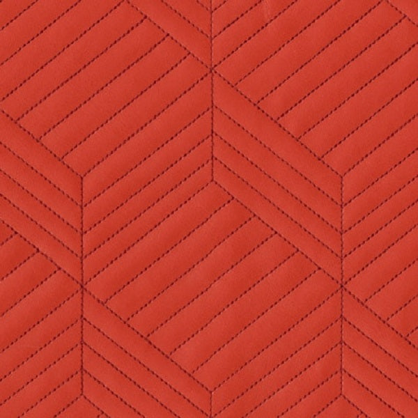 Remnant of Brentano Perspective Snakes Red Upholstery Vinyl