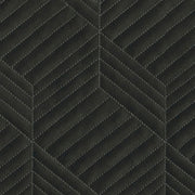 Brentano Perspective House of Stars Black Embroidered Upholstery Vinyl