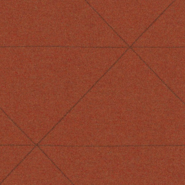 Remnant of Designtex Bixby Macro Tomato Wool Upholstery Fabric