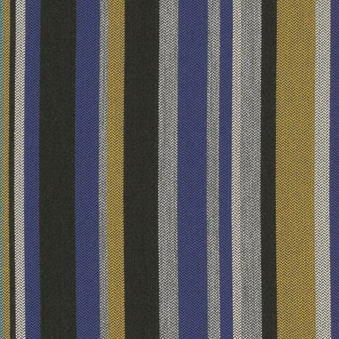 Mayer Infinity Cobalt Stripe Sunbrella Blue Upholstery Fabric