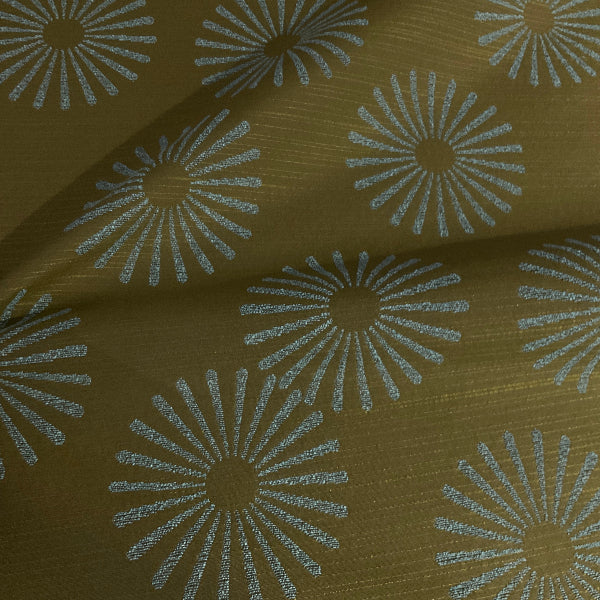 Pallas Wonder Wheel Pesto Green Upholstery Fabric
