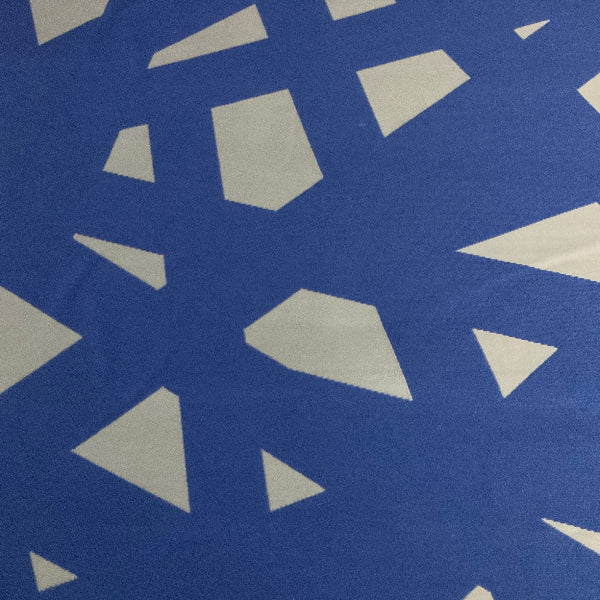 Momentum Crossing Lines Royal Blue Upholstery Fabric