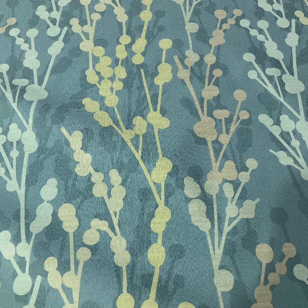 Designtex Vine Mediterranean Blue Upholstery Vinyl