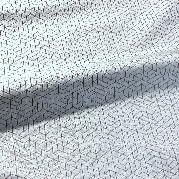 Luum Flexagon Compass Gray Upholstery Fabric