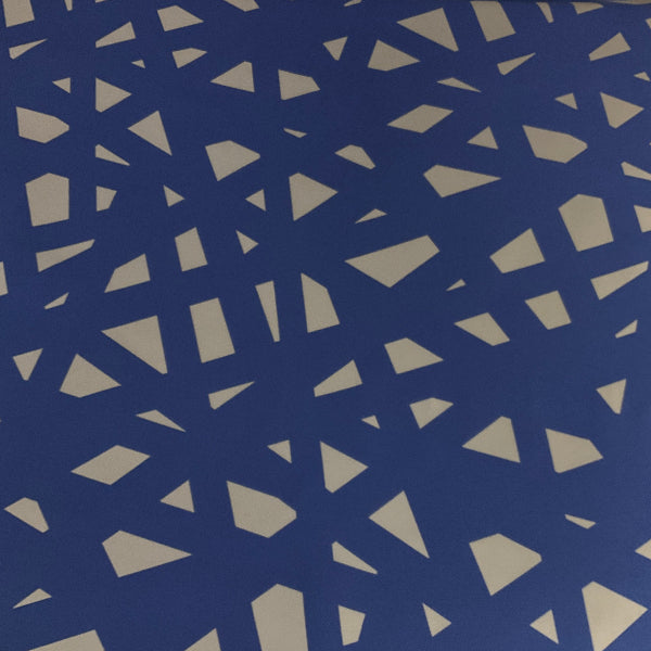 Momentum Crossing Lines Royal Blue Upholstery Fabric