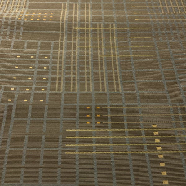 Maharam Urban Marsh Modern Geometric Brown Upholstery Fabric