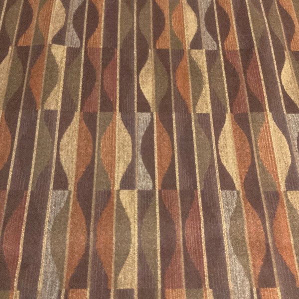 Arc-Com Lyric Paprika Wavy Stripe Upholstery Vinyl