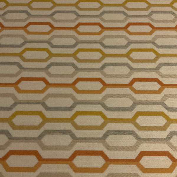 Sunbrella (Axiom) Camden Color 1 Colorful Ogee Cream Upholstery Fabric