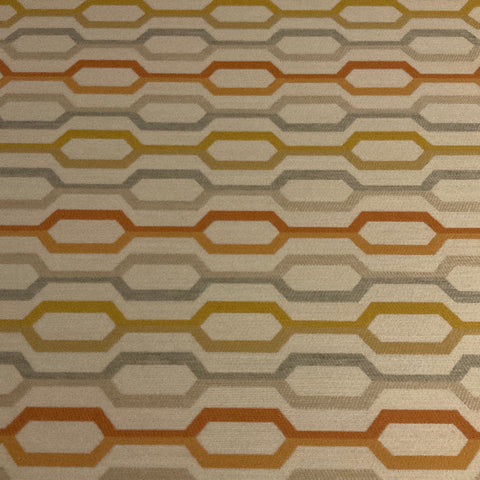 Sunbrella (Axiom) Camden Color 1 Colorful Ogee Cream Upholstery Fabric