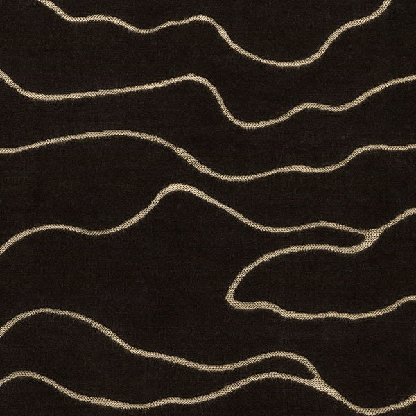 Pollack Honolulu Carbon Black Upholstery Fabric
