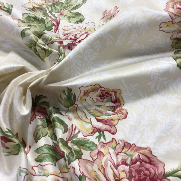 Covington Belle Tearose Cotton Print Fabric