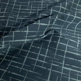 Remnant of Luna Hatch Helm Blue Upholstery Fabric