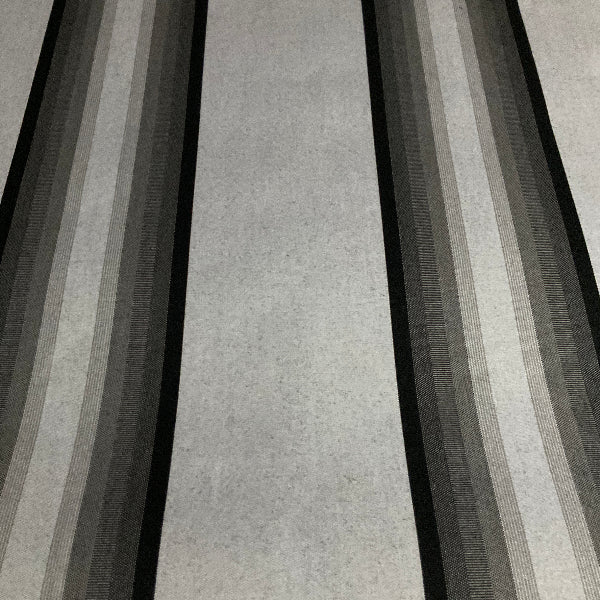 Remnant of Sunbrella Shade Grey/Black/White Outdoor Awning Upholstery Fabric