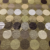 Carnegie Bauble Color 43 Large Textured Circles Green Upholstery Fabric
