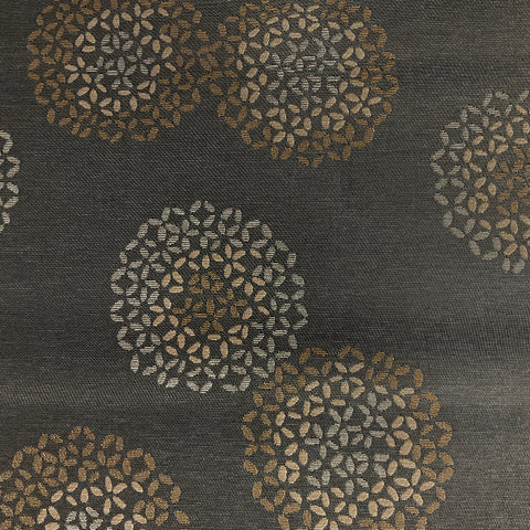 Arc-Com Brayer Flower Smoke Gray Upholstery Fabric