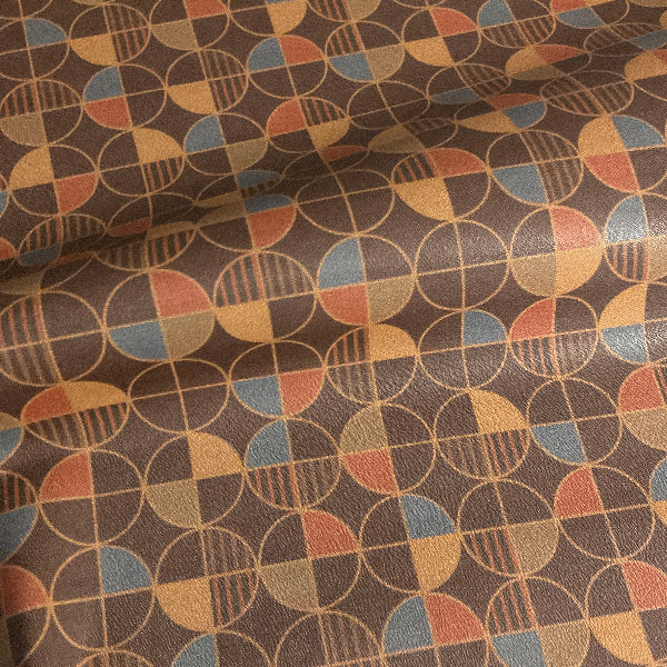 Burch Full Circle Cinnabar Brown Upholstery Vinyl