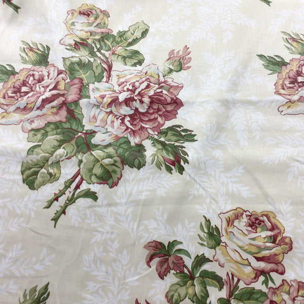 Covington Belle Tearose Cotton Print Fabric